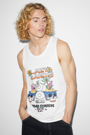 Herren - Tank Top - cremeweiss