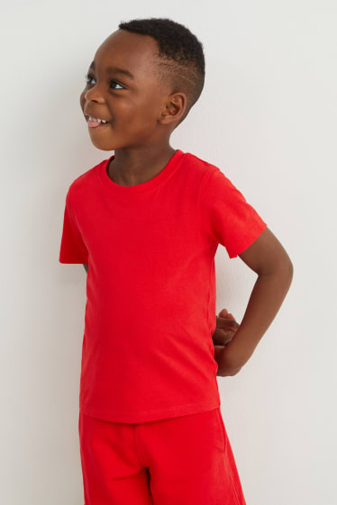 Kinder - Kurzarmshirt - genderneutral - rot
