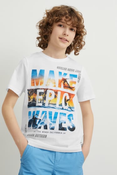 Copii - Băieți - Tricou cu mânecă scurtă - alb