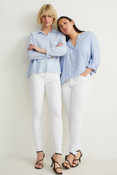 Damen - Jegging Jeans - High Waist - LYCRA® - weiss