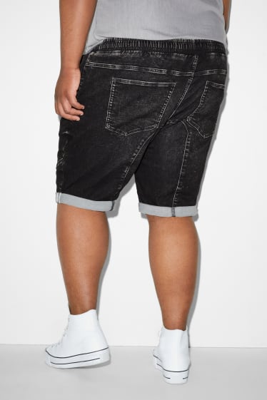 Hommes - Short en jean - noir