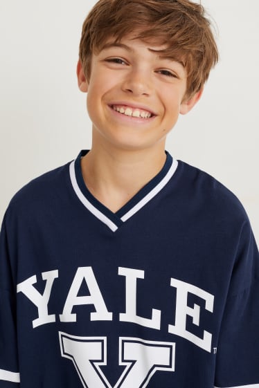 Nen/a - Yale University - samarreta de màniga curta - blau fosc