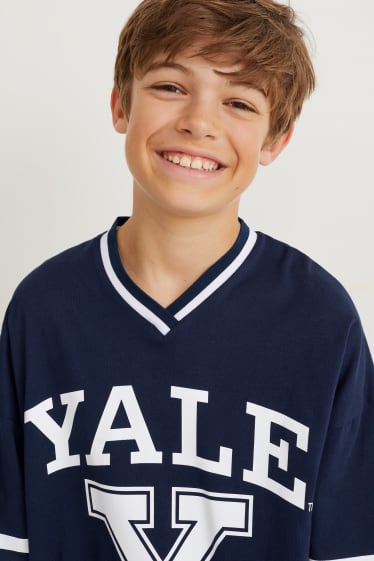 Kinderen - Yale University - T-shirt - donkerblauw