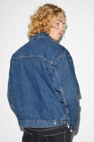 Pánské - Džínová bunda - džíny - modré