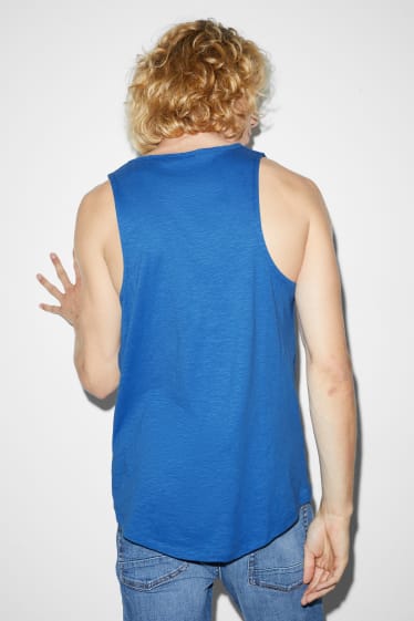 Heren - Tanktop - blauw
