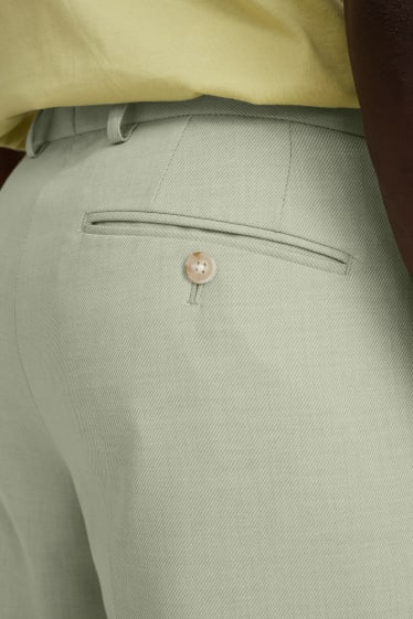 Heren - Broek uit het combi-systeem - slim fit - lichtgroen