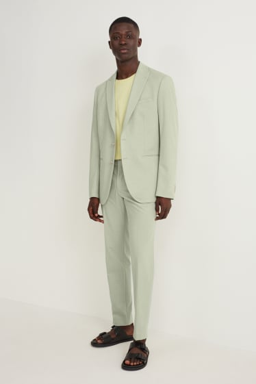 Heren - Broek uit het combi-systeem - slim fit - lichtgroen