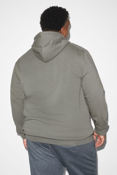 Herren - Sweatjacke mit Kapuze - grau