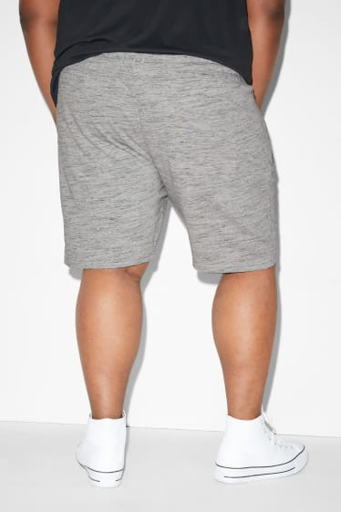 Herren - Sweatshorts - grau-melange