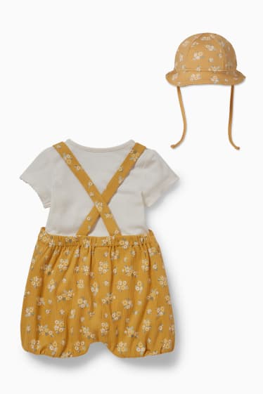 Baby Mädchen - Baby-Outfit - 3 teilig - cremeweiß