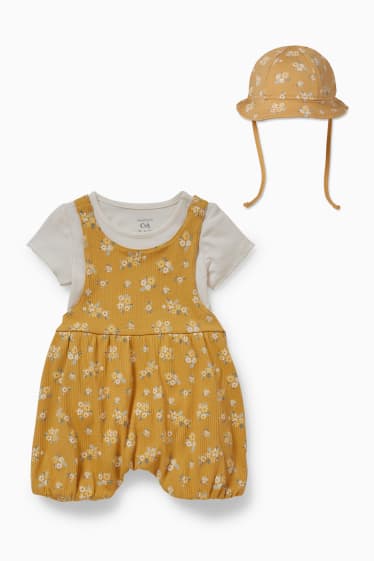 Baby Mädchen - Baby-Outfit - 3 teilig - cremeweiß