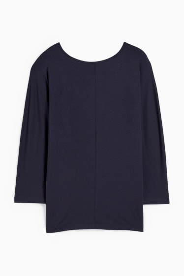 Dames - Longsleeve - donkerblauw