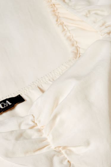 Dona - Vestit estil imperi - blanc trencat