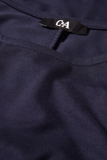 Dames - Longsleeve - donkerblauw