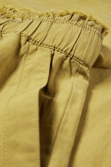 Donna - Pantaloni di stoffa - vita alta - tapered fit - verde