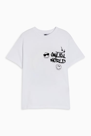 Bambini - SmileyWorld® - maglia a maniche corte - bianco