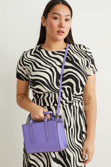 Femmes - Sac - synthétique - bleu clair-chiné