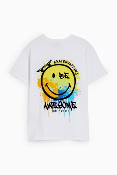 Bambini - SmileyWorld® - maglia a maniche corte - bianco