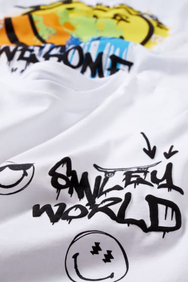 Bambini - SmileyWorld® - maglia a maniche corte - bianco