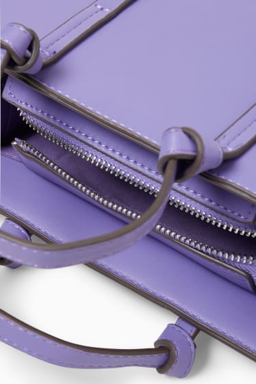 Femmes - Sac - synthétique - bleu clair-chiné