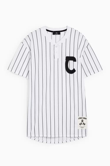 Uomo - T-shirt - a righe - bianco