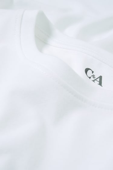 Kinderen: jongens - Longsleeve - genderneutraal - wit