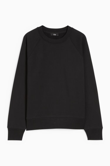 Dames - Basic sweatshirt - zwart