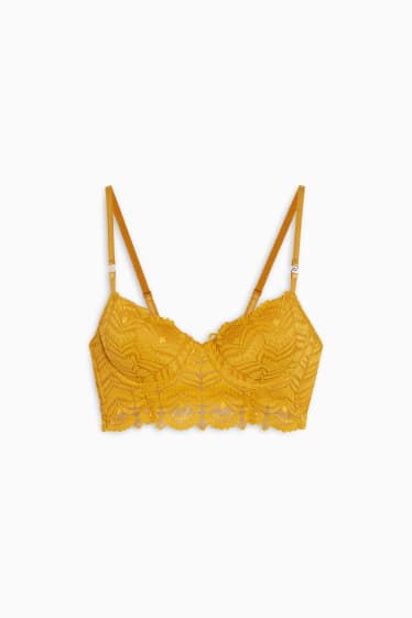 Women - Underwire bra - DEMI - padded - yellow