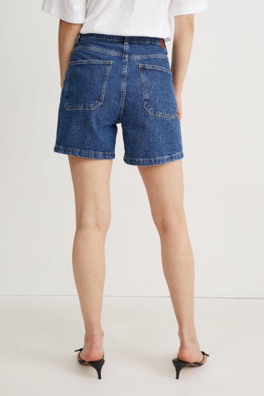 Donna - Shorts di jeans - vita alta - LYCRA® - jeans blu