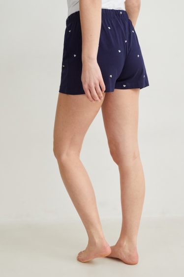 Damen - Multipack 2er - Pyjamashorts - hellbeige
