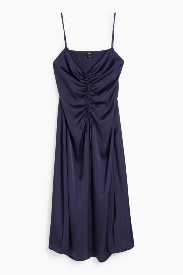 Women - A-line dress - dark blue