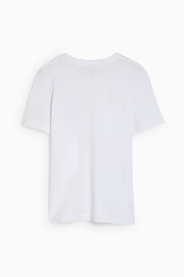 Damen - Basic-T-Shirt - weiß