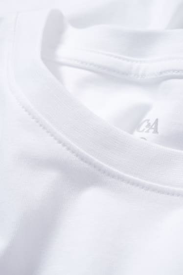 Damen - Basic-T-Shirt - weiß