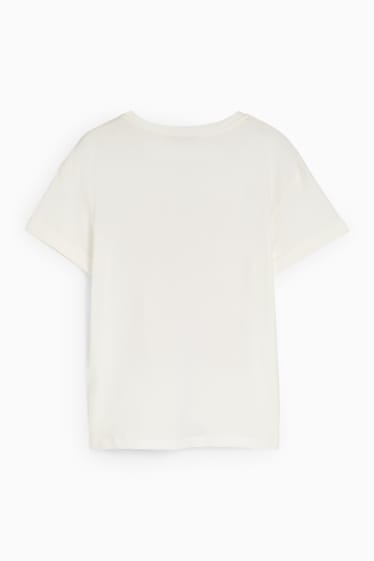 Damen - T-Shirt - schneeweiss