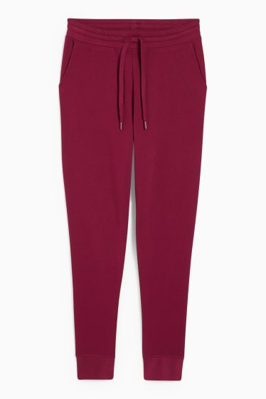 Damen - Basic-Jogginghose - bordeaux