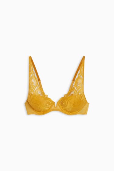 Femmes - Soutien-gorge à armature - DEMI - ampliforme - jaune