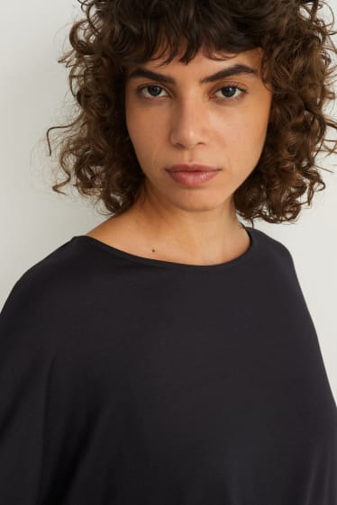 Damen - Langarmshirt - schwarz