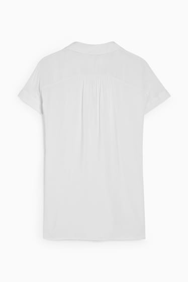 Damen - Bluse - cremeweiß