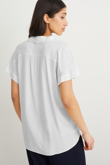 Damen - Bluse - cremeweiß