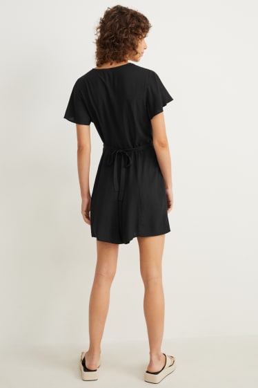 Damen - Playsuit - schwarz