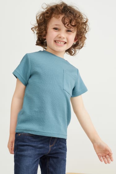 Kinder - Kurzarmshirt - mintgrün