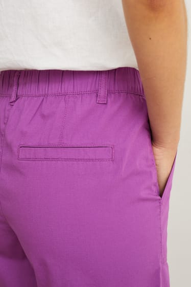 Dona - Pantalons curts - high waist - violeta