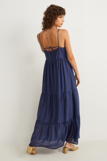 Women - A-line dress - dark blue