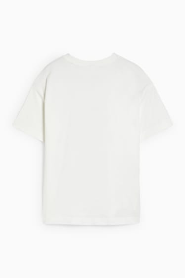 Damen - T-Shirt - Micky Maus - cremeweiß