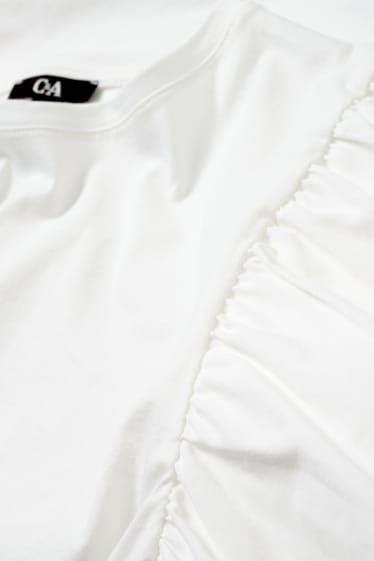 Femmes - T-shirt - blanc crème