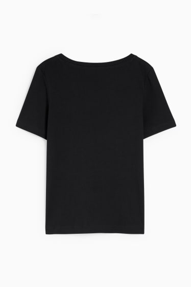Damen - Basic-T-Shirt - schwarz