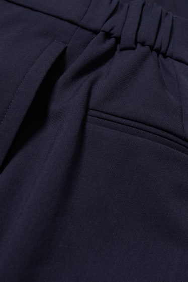 Femmes - Pantalon de bureau - mid waist - slim fit - Mix & Match - bleu foncé