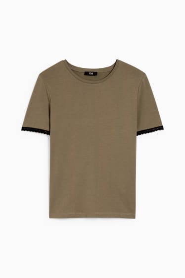 Femmes - T-shirt - kaki