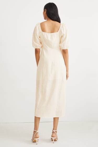 Dona - Vestit estil imperi - blanc trencat