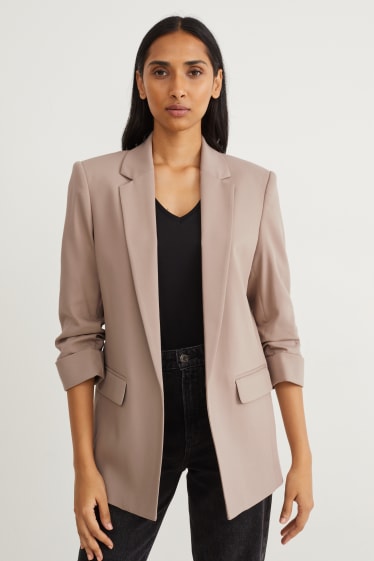 Damen - Blazer - Relaxed Fit - beige